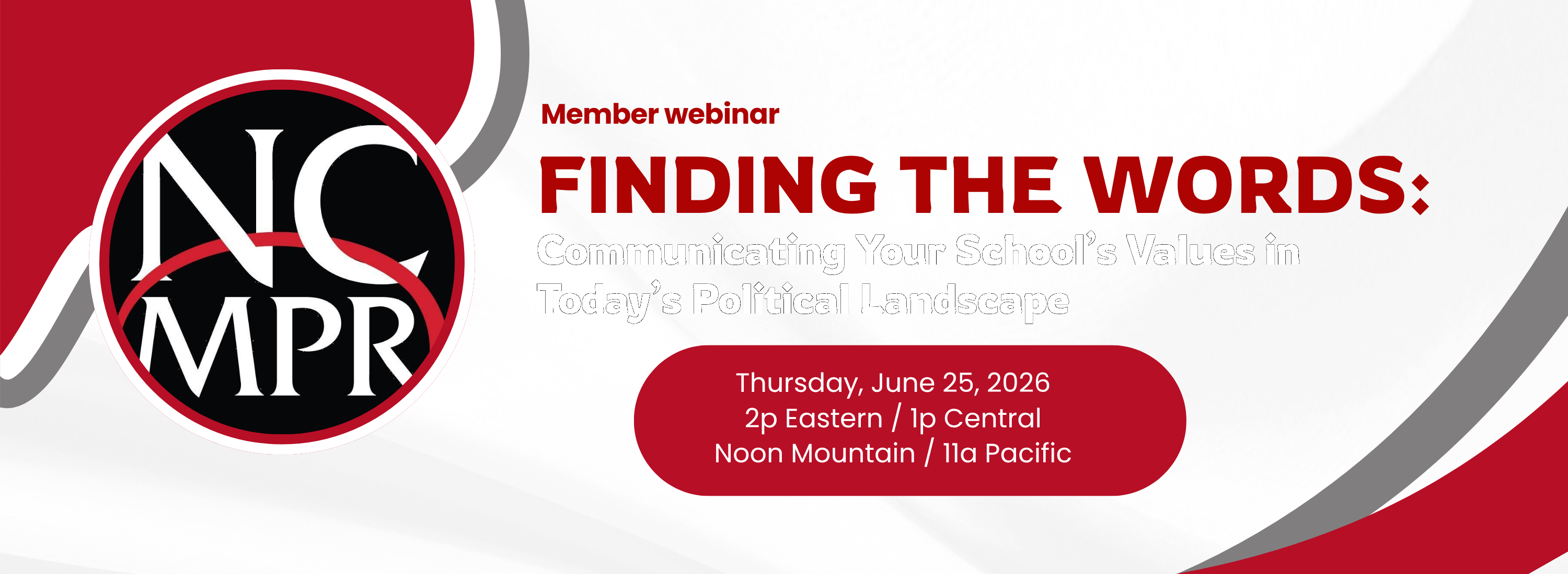 Free to NCMPR Members